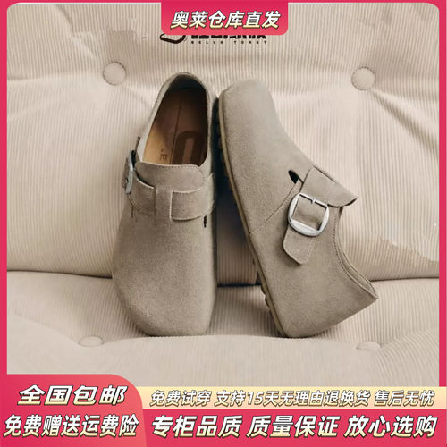 秋款复古内增高全麦吐司勃肯鞋女