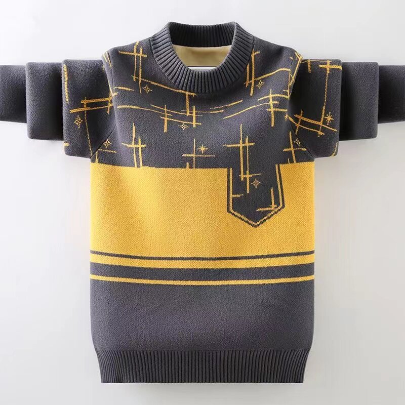 男童毛衣新款2025针织衫儿童毛衣中大童洋气加绒加厚秋冬装圆领潮,童装/婴儿装/亲子装,毛衣/针织衫,淘宝优惠券,粉丝福利购,淘宝优惠卷