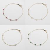 Dreamy 梦想成真 缤纷宝石 日系轻奢agete同款 五颗 纯银手链