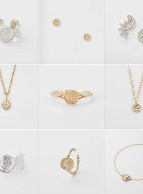 纯银罗马复古硬币戒指女神金币