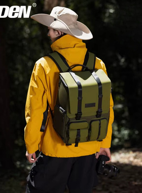 Cwatcun卡登专业相机包 防水防震减负皮膜摄影双肩包无人机包D231