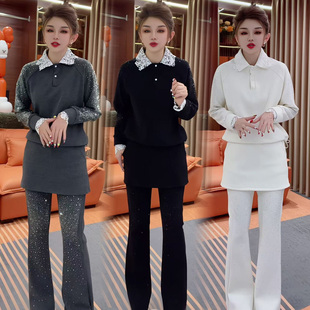 2026年新款春装女款欧货超火穿搭一整套韩系chic套装小香风两件套