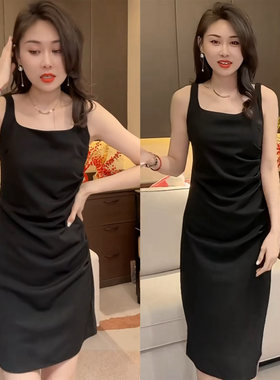 高级感吊带背心裙女长裙连衣裙