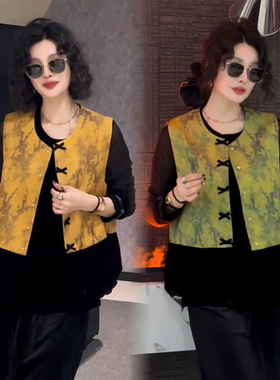 新中式国风马甲女款秋外穿2025新款今年流行爆款时髦洋气马夹背心