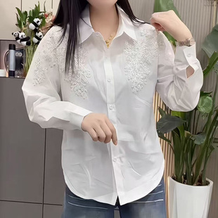 白衬衫女款2026年新款春装轻奢高级感独特漂亮巨好看上衣白色衬衣