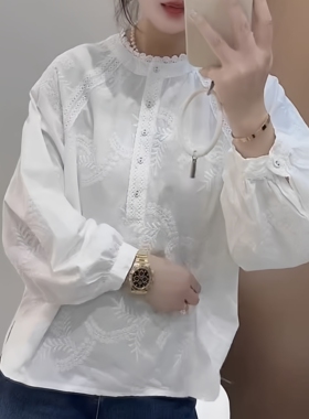 炸街独特漂亮巨好看的衬衫女2025新款爆款韩系超火小众不撞款上衣