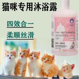 雪貂猫咪留沐浴露留香宠物店专用去油尾巴黑下巴护毛素加菲猫除螨