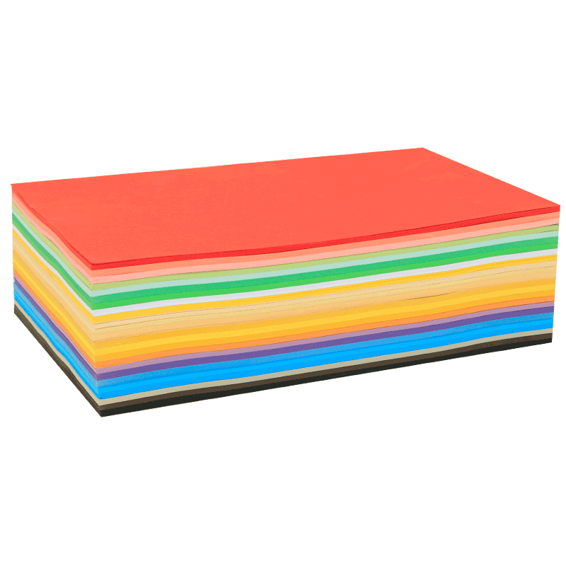 50张 a4纸120克全木浆光滑无味道 不褪色 装饰彩色手工纸 打印纸 卡纸 120g  色卡纸 封面纸 广告纸 彩印纸