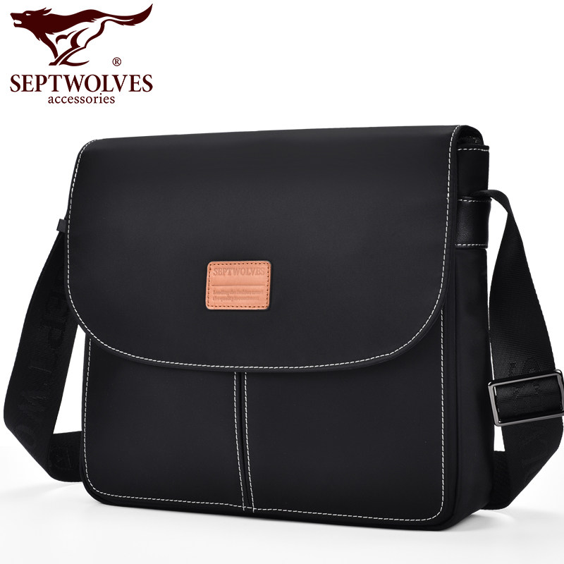 七匹狼单肩包男士背包斜挎包大容量旅行包休闲新款多功能轻便新款