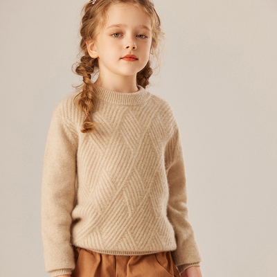 秋冬季男女同款纯山羊绒加厚毛衣