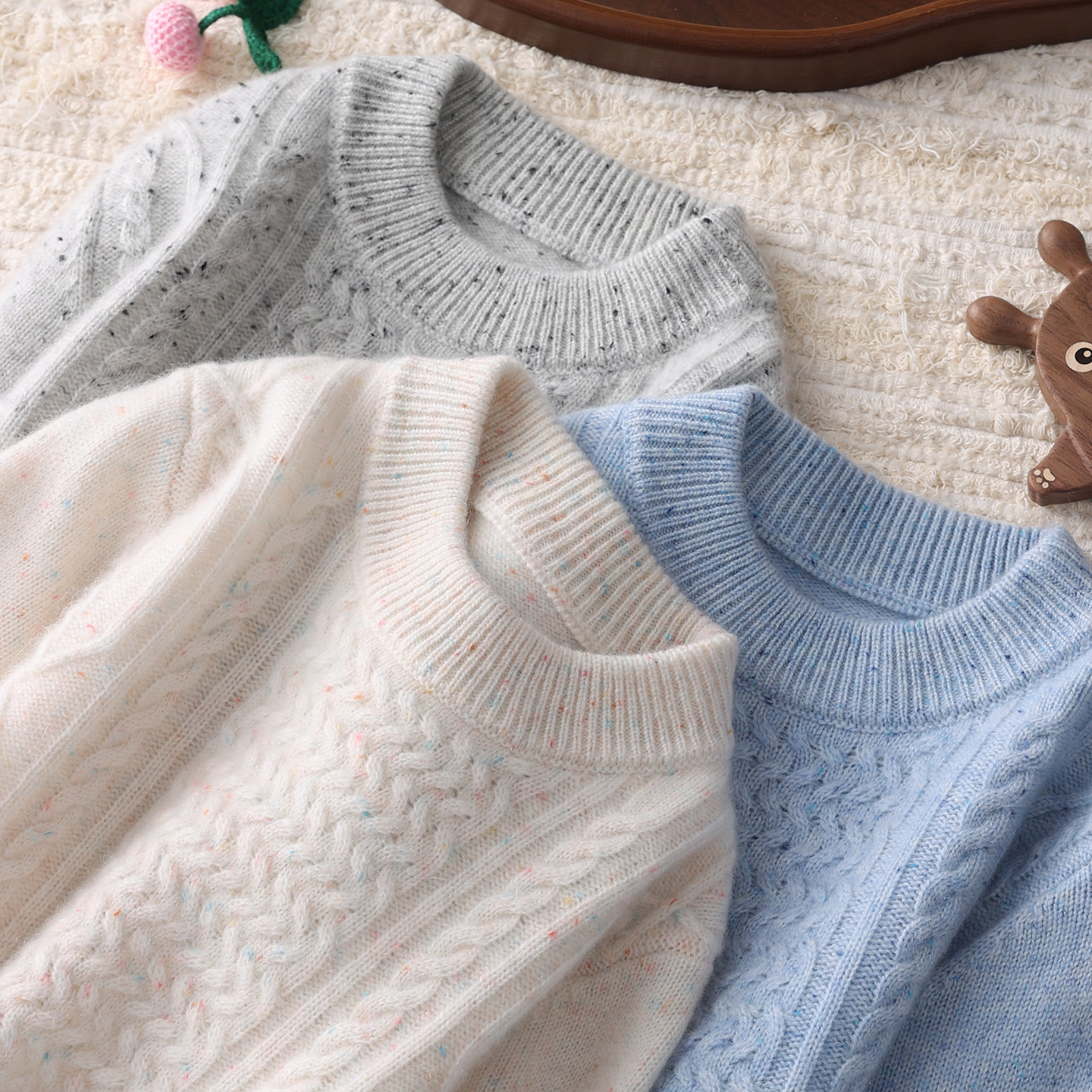 儿童绞花100%纯山羊绒衫男女童加厚针织毛线衣秋冬花纱中大童毛衣,童装/婴儿装/亲子装,毛衣/针织衫,淘宝优惠券,粉丝福利购,淘宝优惠卷