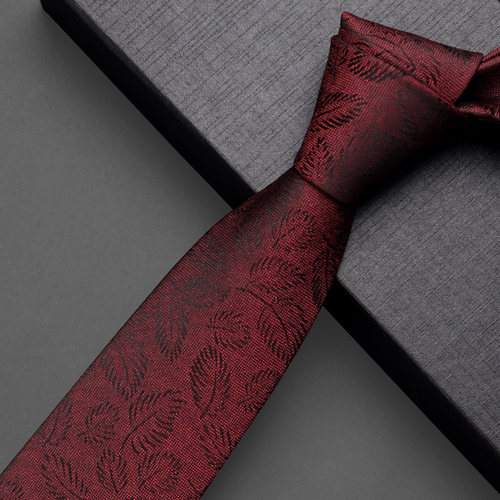 红色拉链式免打新郎结婚婚礼领带