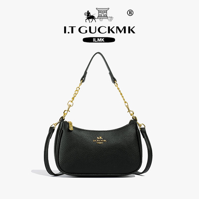 包包女2025新款真皮腋下包牛皮高级感麻将包单肩百搭质感斜挎小包