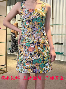 2025夏季新款女装正品印花连衣裙女5500484-2A02957-001