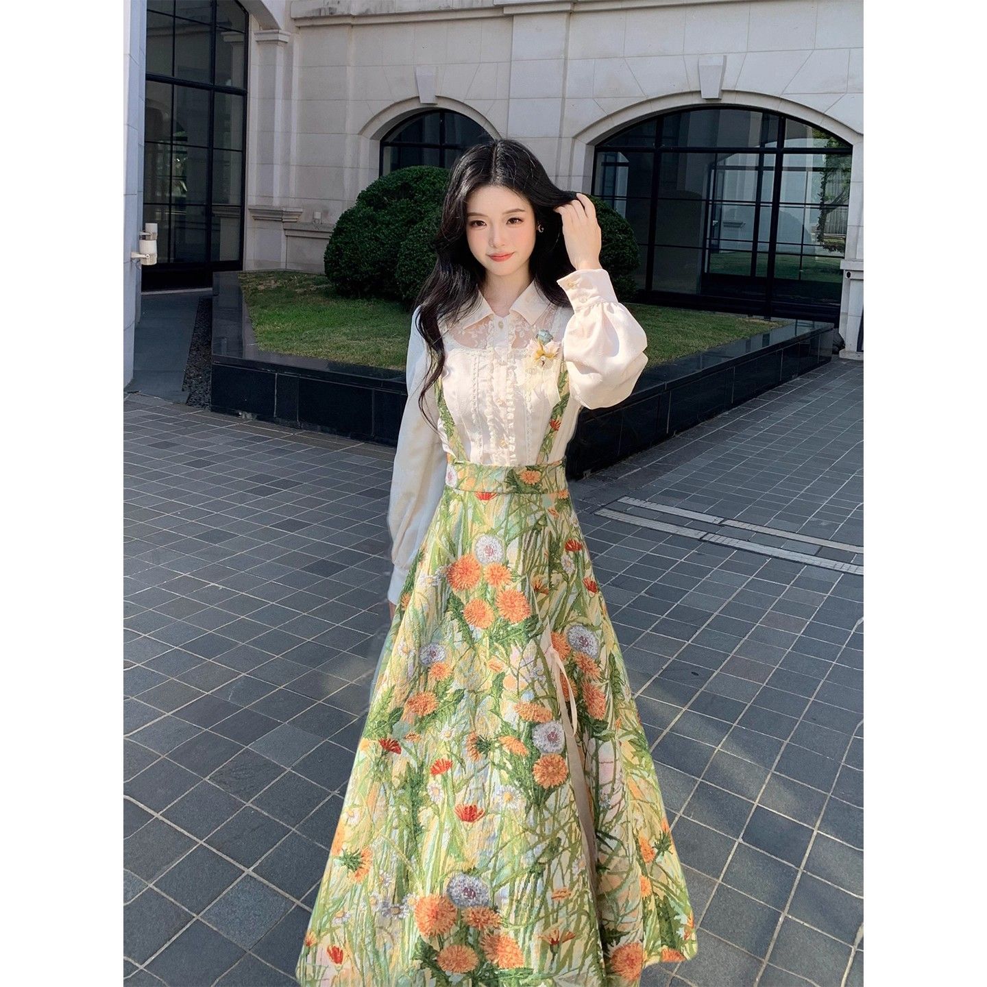 大码法式高级感显瘦套装