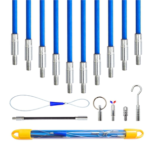吊顶穿线神器电工专用穿线杆多功能纤维棒勾线钩弱电布线便携伸缩