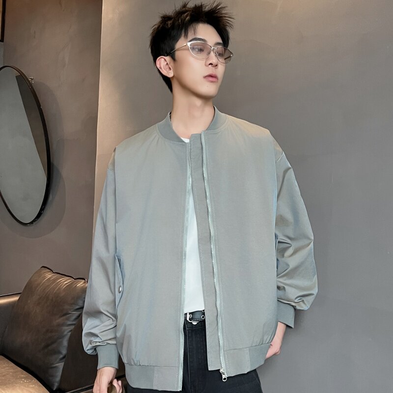 XZ413-HW152-P65-2025秋装新款渐变色休闲时尚青少年立领夹克外套,男装夹克,星座413（原星座105C）