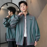 XZ413-HW155-P70-2025秋装新款渐变色绣花时尚青少年立领夹克外套，男装夹克，星座413（原星座105C）