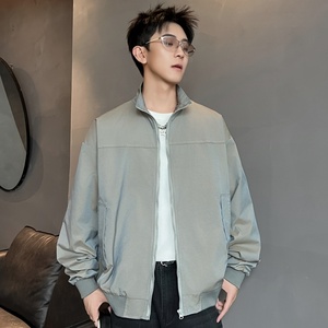 XZ413-HW2501-P65-秋装新款渐变色男女时尚百搭青少年棒球服外套,女装短外套,星座413（原星座105C）