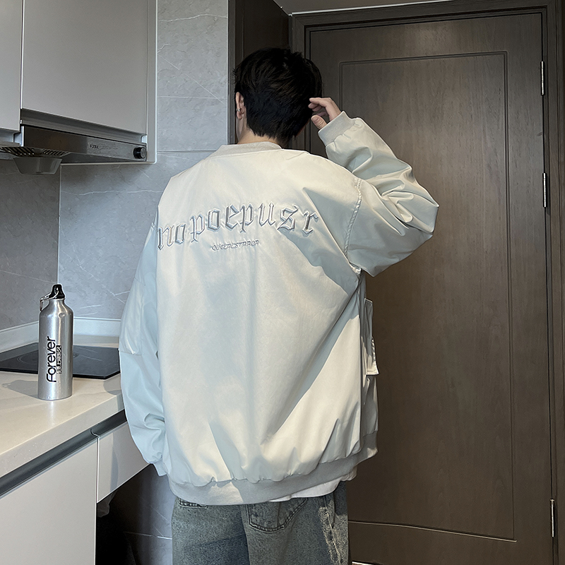 XZ413-HW151-P85-2025秋装新款休闲时尚百搭青少年立领夹克外套，男装夹克，星座413（原星座105C）