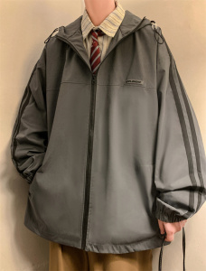 XZ413-HW96-P75-2023秋装新款冲锋衣时尚休闲潮流男女夹克外套图片