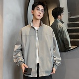 XZ413-HW2501-P65-秋装新款渐变色男女时尚百搭青少年棒球服外套，女装短外套，星座413（原星座105C）