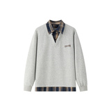 XZ413HT109J特批35-2026夏季新款休闲百搭时尚配色假两件长袖卫衣，男装卫衣，星座413（原星座105C）