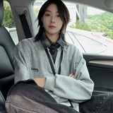 XZ413HT109J特批40-2025夏季新款休闲百搭时尚配色假两件长袖卫衣，男装卫衣，星座413（原星座105C）