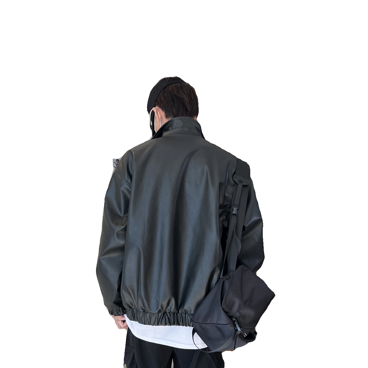 XZ413HW233-P100-2025秋装新款加绒机车PU时尚休闲潮流皮夹克外套,男装夹克,星座413（原星座105C）