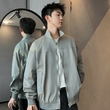 XZ413-HW2501-P65-秋装新款渐变色男女时尚百搭青少年棒球服外套，女装短外套，星座413（原星座105C）