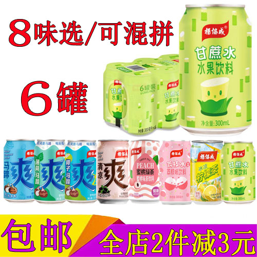 杨协成甘蔗汁果味饮料300ml整箱