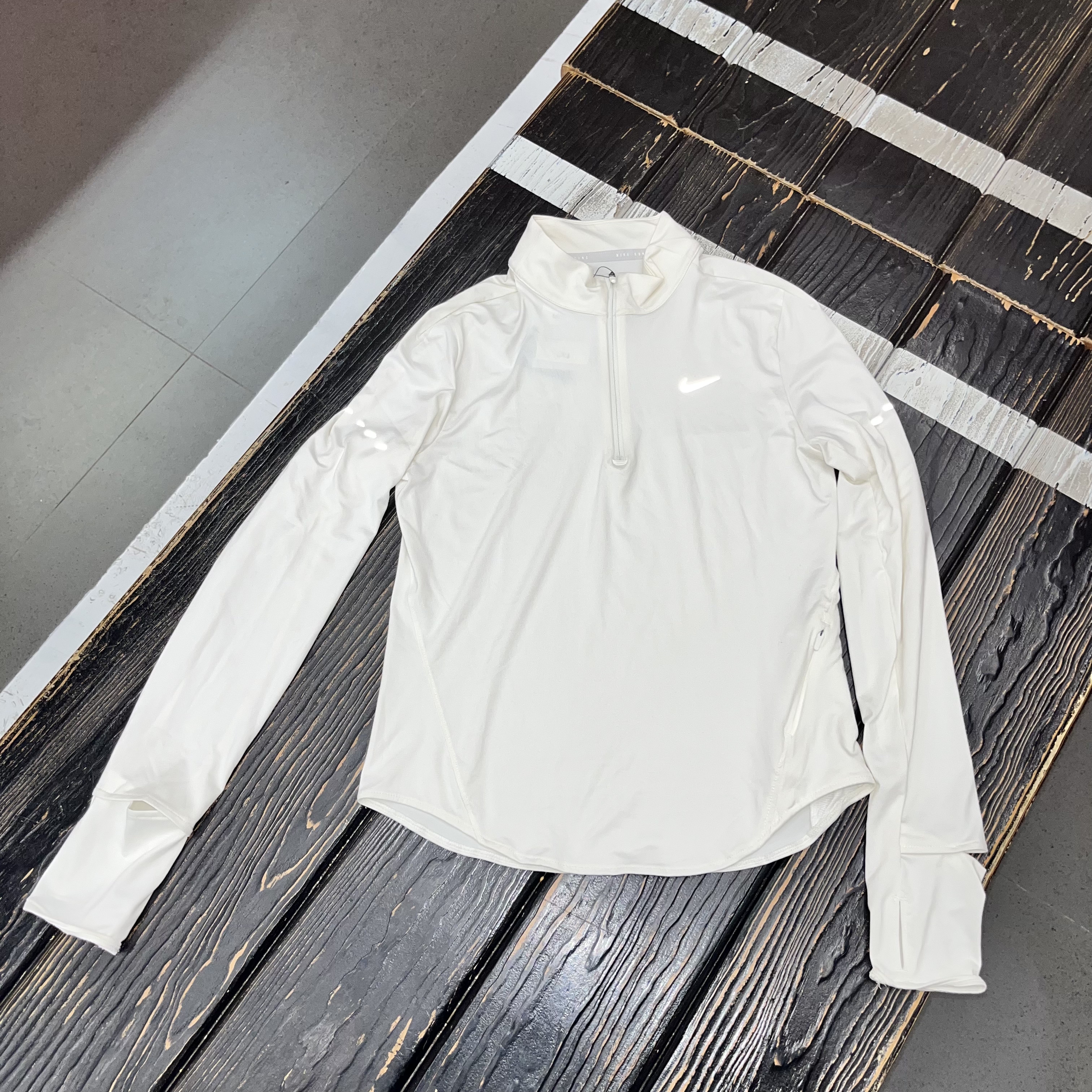 Nike/耐克 3M反光女子半拉链立领运动速干防晒长袖T恤HQ0500-133