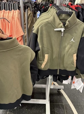 Nike/耐克 幼童秋冬加绒保暖立领针织柔软运动外套IH8596-222