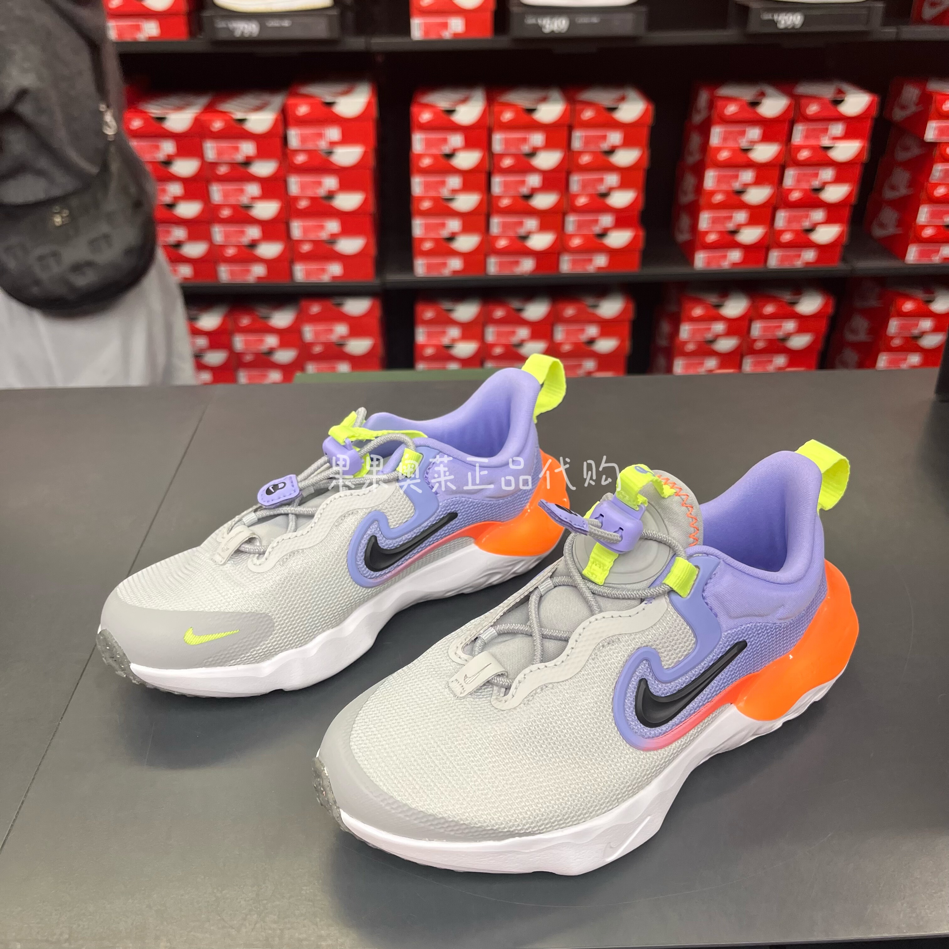 Nike/耐克 小童幼童一脚蹬轻便耐磨透气运动公路跑步鞋DR0471-002