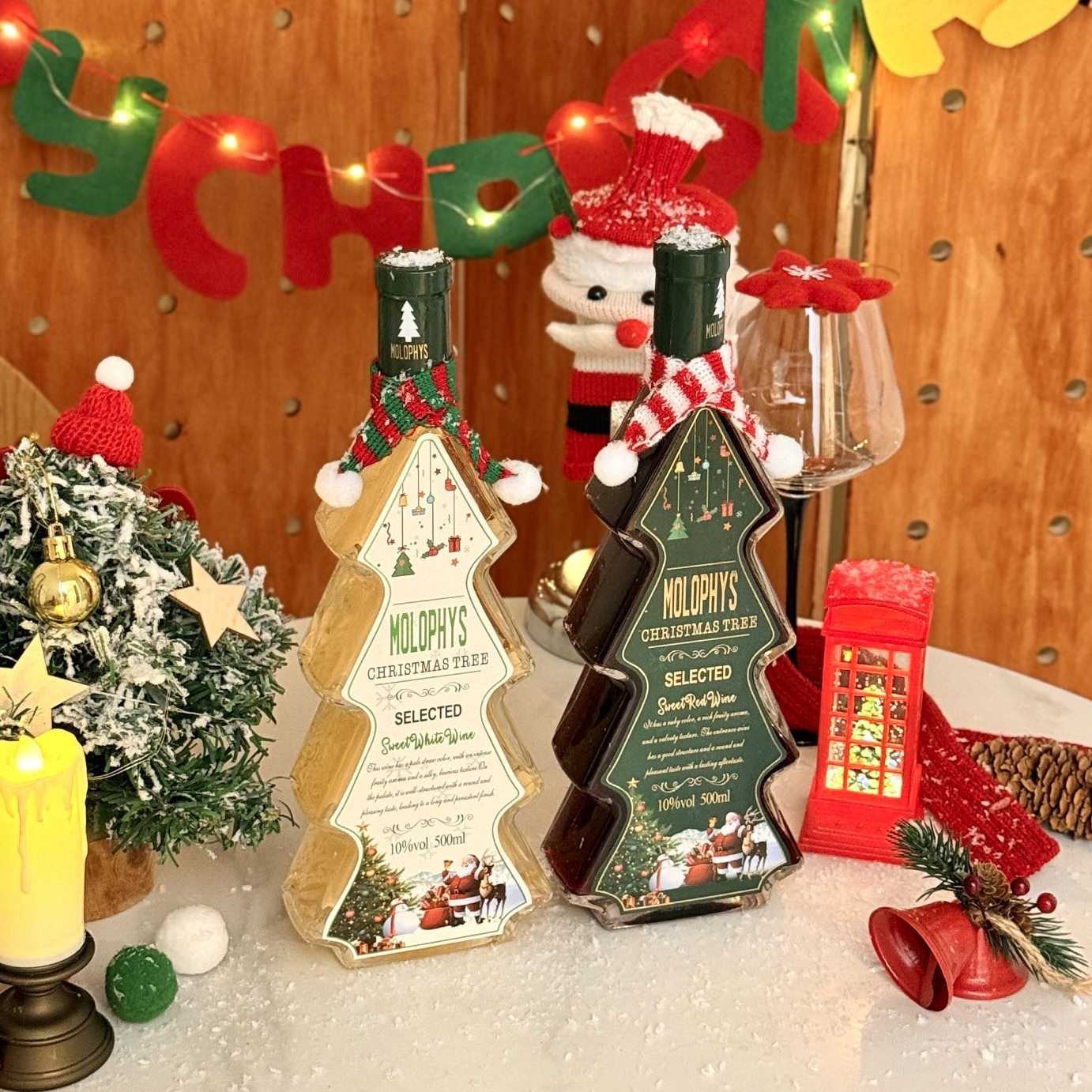 法国慕洛菲诗精选甜白红葡萄酒