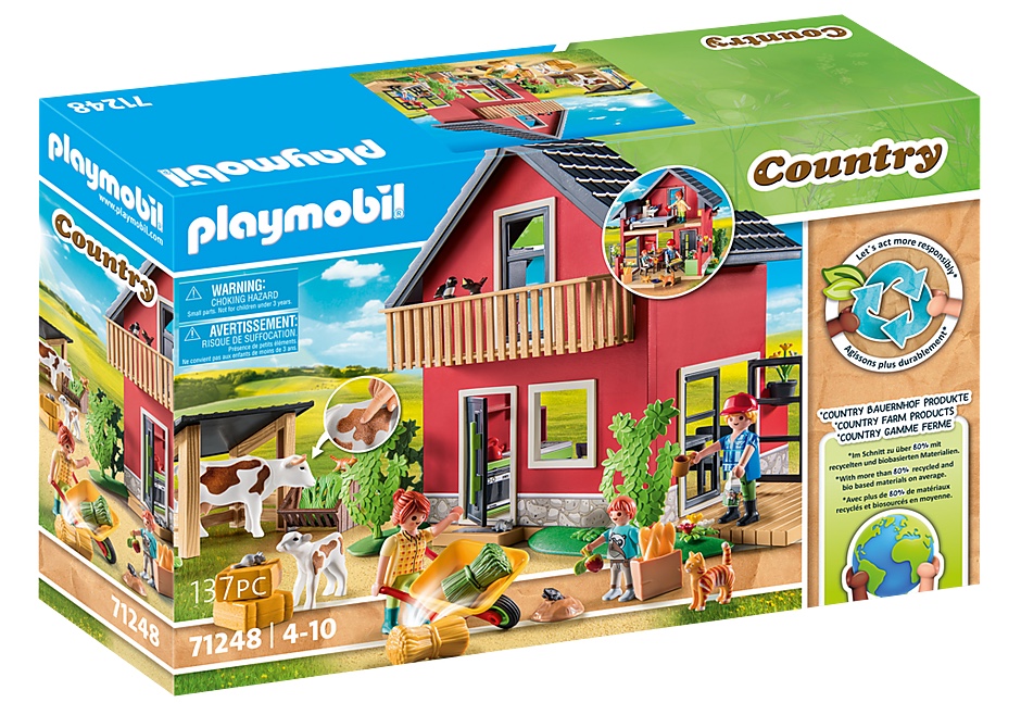 【授权经销商】playmobil摩比世界71248农舍乡村country系列玩具