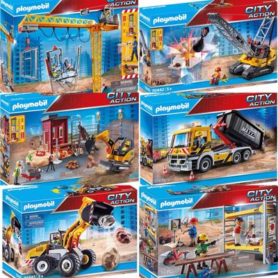 playmobil摩比世界70444可变卡车70442工程70441起重机塔吊车锤子