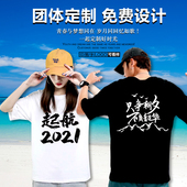 定制T恤印logo纯棉广告文化POLO衫 定做聚会班服短袖 diy衣服印字图