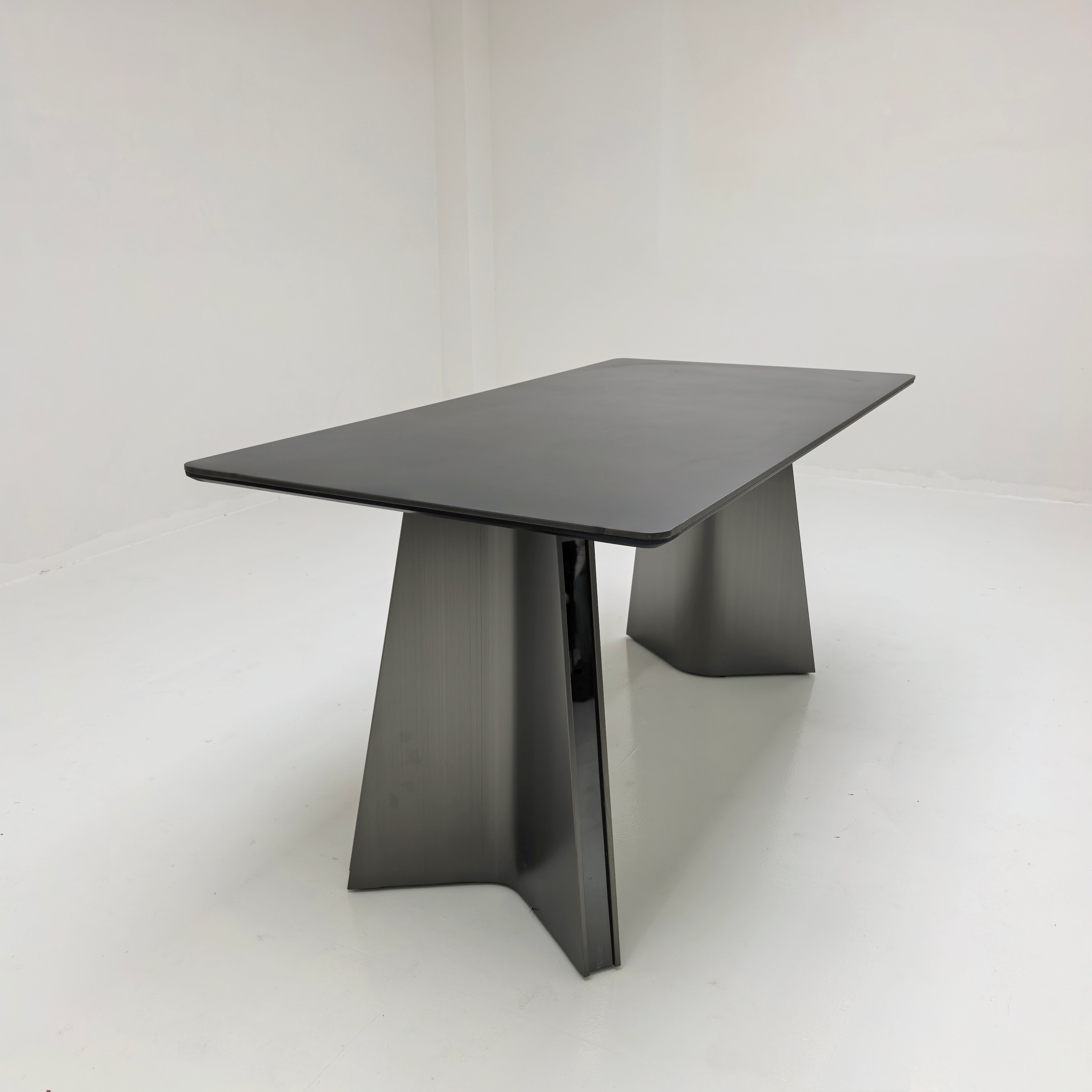 不锈钢小户型意式极简德利丰岩板餐桌椅组合家用现代长方形饭桌,住宅家具,岩板餐桌,淘宝优惠券,粉丝福利购,淘宝优惠卷