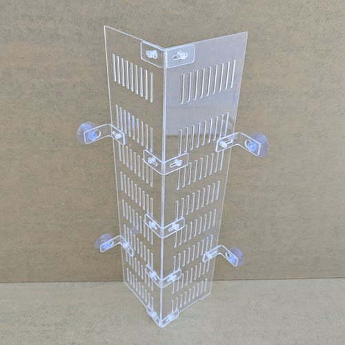 鱼缸水族箱水泵直角挡板溢流区直角挡板防水泵吸小鱼隔离区带吸盘