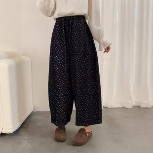 牛仔裤 子新款 女八分印花哈伦牛仔裤 慵懒风裤 宽松休闲韩版 26年春款