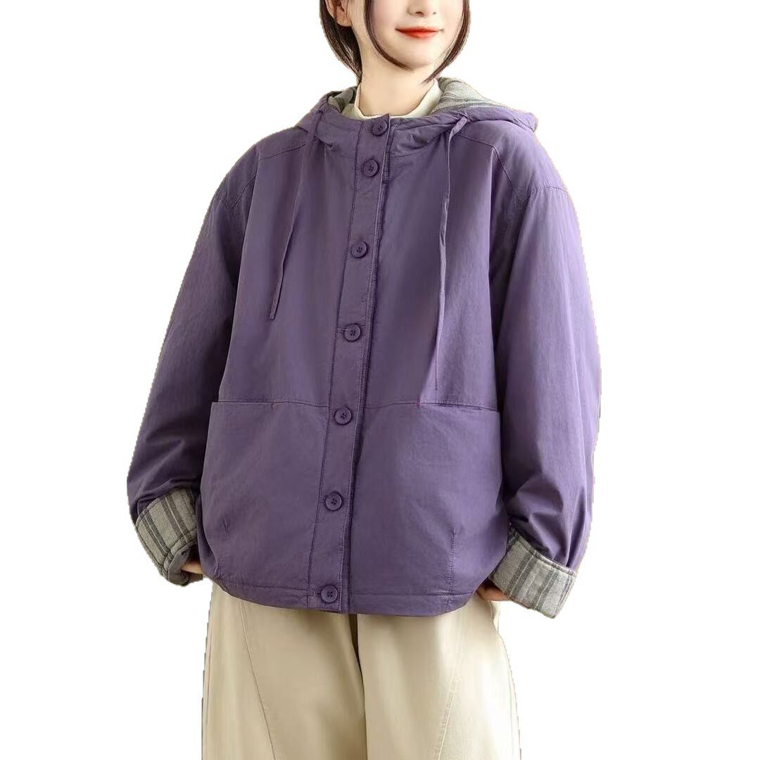 25年冬款棉袄女加棉加厚保暖棉衣宽松休闲韩版学院风棉衣外套上衣