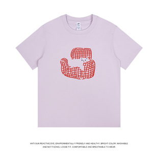 韩版白色时尚短袖t恤女装新款夏季小众不撞款韩系chic上衣男