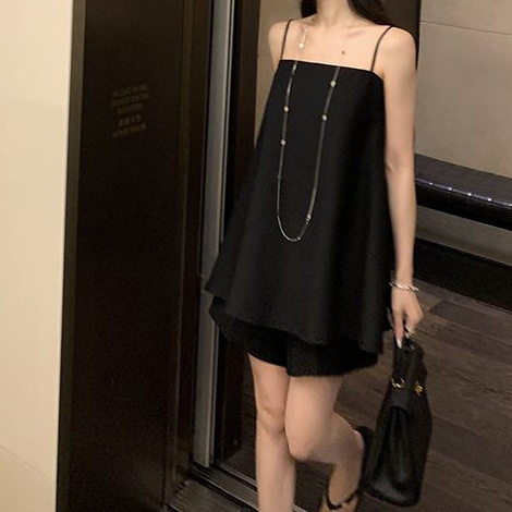 时尚气质套装女白色宽松吊带背心上衣夏季性感休闲阔腿短裤两件套,女装/女士精品,休闲运动套装,淘宝优惠券,粉丝福利购,淘宝优惠卷