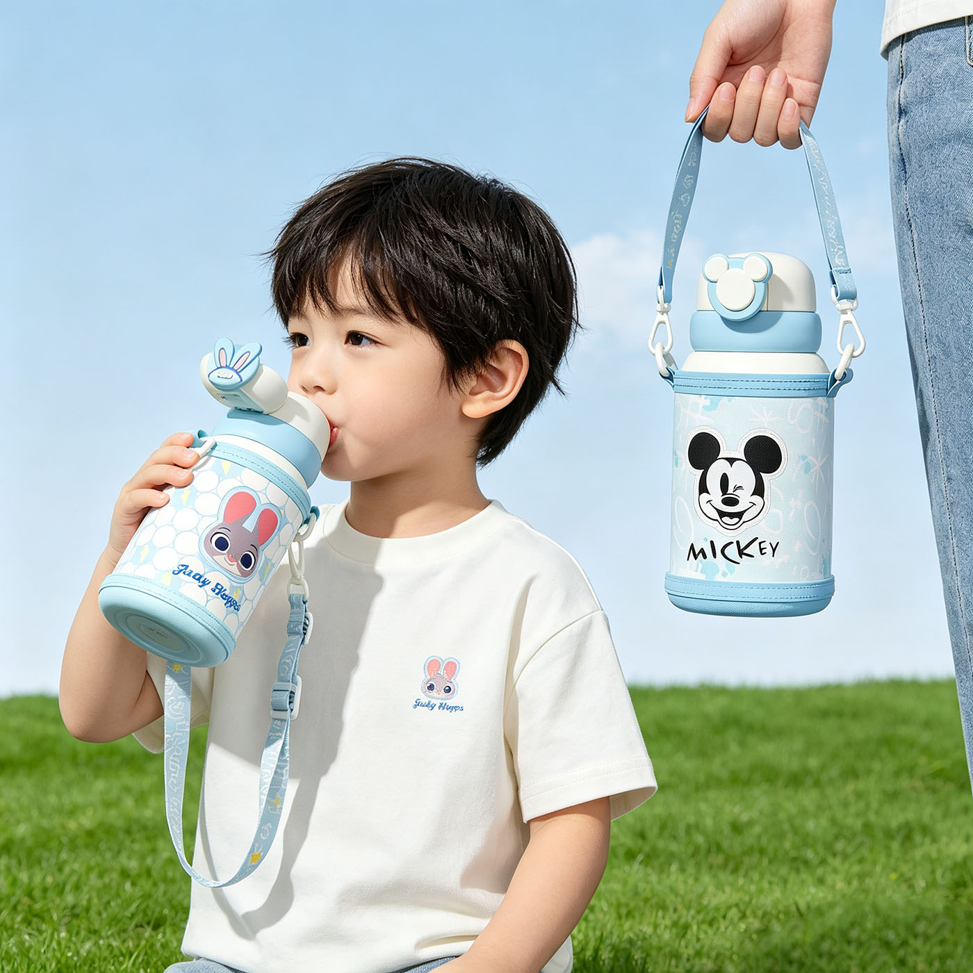 迪士尼316不锈钢550ml上学水杯