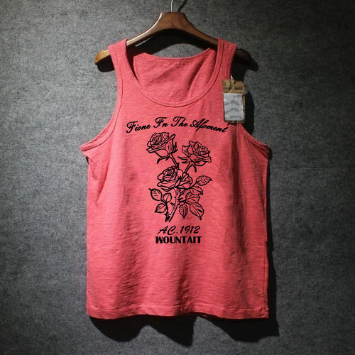 美式新款吊带背心夏时尚男女休闲