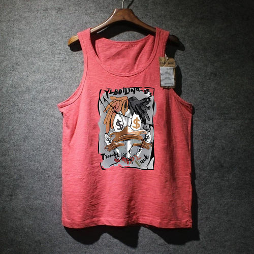 美式新款吊带背心夏季男女