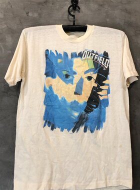The Outfield Play Deep专辑封面西海岸hiphop摇滚男女300克T恤潮