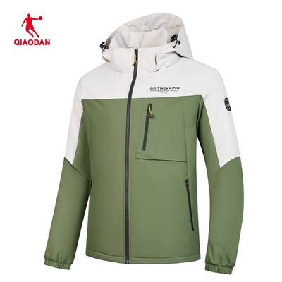 乔丹运动风衣男2025春季摇粒绒保暖防风外套男防泼水QDFFD3251521