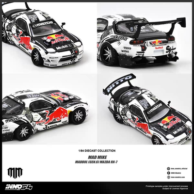 INNO64马自达MAZDA RX-7MAD MIKE MADBUL Gen6 1:64合金车模型